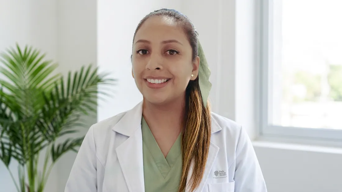 Paola Beltrán Méndez, psicóloga, en su consultorio